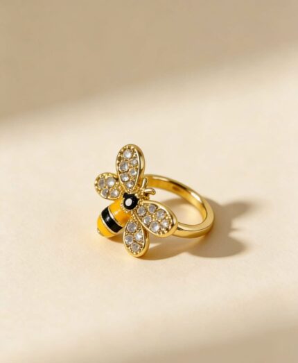 Ear cuff Cover Gold Abeja